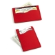 Slim Wallet. Red Leather,